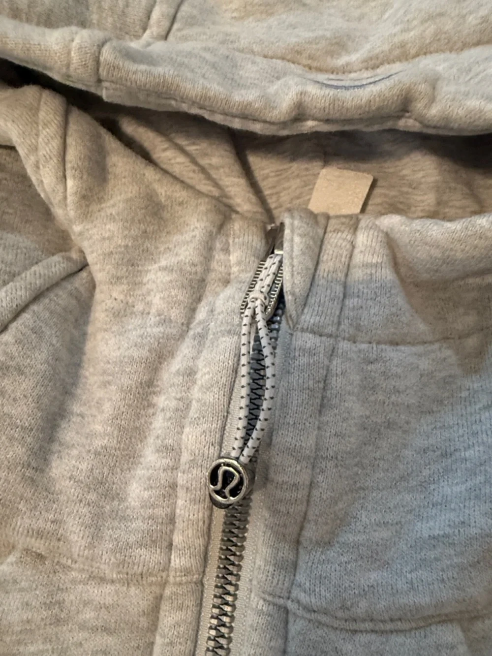 lululemon athletica Heather Gray Full-Zip Cropped Hoodie - Picture 6 of 6